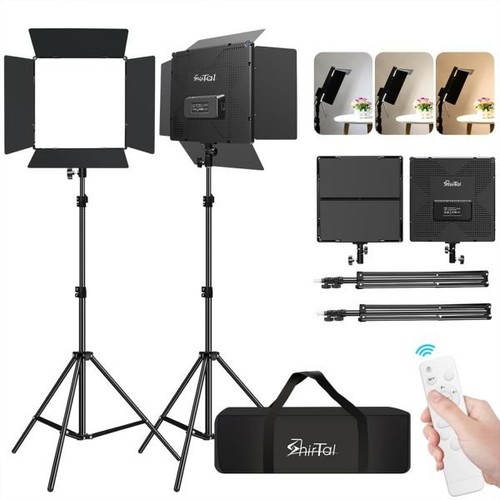Led videolicht panel - set, mit