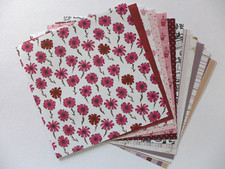 12 x Designpapier - 15x15cm - 12 versch. Motive - RESTBESTAND