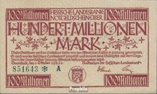 Banknoten Deutsches Reich 1923 Inflationsgeld der Hessischen Landesbank gebrauch