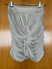 Burberry Ready to Wear Champagne Beige Taupe Knot Pleated Midi Skirt Size S