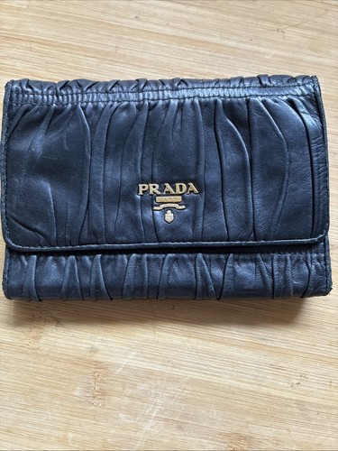 Prada geldbörse leder schwarz - prada,