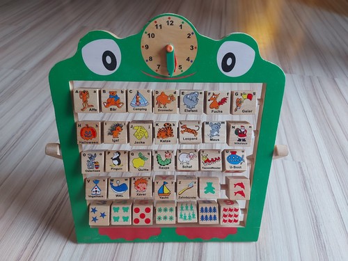 Hölzerne lern abc tafel mit - hölzerne,