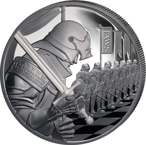Unze silber schachfiguren - 1,