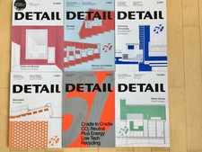 5x DETAIL 2021 Architektur Fach Zeitschriften Monate  3,4,5,6, und 7/8 wie Neu