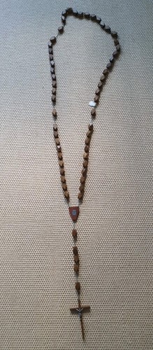 Rosenkranz holz hellbraun wand - holz,