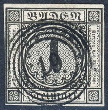 Baden Nr. 5 gestempelt