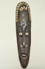 Maske 50 cm schwarz Wanddeko