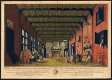 Antiker Druck - BÜHNENBILD -