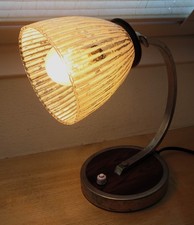 Uromas nostalgische Nachttischlampe ca 50-60er J., elektrisch/guter funkt.Zust.