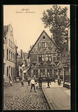 Ansichtskarte Kiel, Kütertor und Faulstrasse, Firmen Schilder Fabrik 