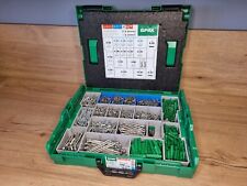 SPAX Elektriker Montagekoffer T-STAR plus,1.200 SPAX+250 Dübel+6 Bits 1456 Teile