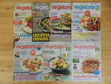 7 x Vegetarisch Fit Das gesunde Magazin Hefte Zeitschrift 