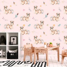 Hirsch Wildtiere VLIESTAPETE 3D OPTIK WANDTAPETE XXL WOHNZIMMER KINDERZIMMER 10m