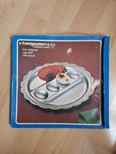 +Tafelgeschirr+ Eier-Kabarett Edelstahl aus den 70er Jahren NEU