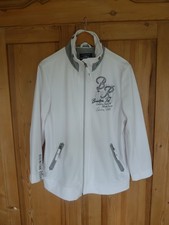 Damen SOCCX Softshelljacke Jacke mit Stehkragen  weiß/blau, Gr. 44/XXL