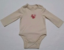 Topomini Baby Langarmbody Gr. 56 Neugeborene Erstausstattung mit Eichhörnchen