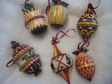 6 x Villeroy & Boch  Winter Ornaments  Anhänger ohne OVP - Top Zustand !