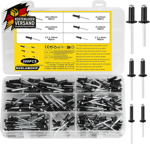 200 stück blindnieten set - 200,