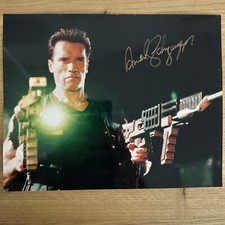 Autogramm Arnold Schwarzenegger autograph signed gold