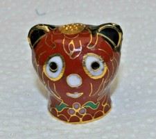 Metall - Fingerhut teils Email