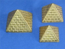 3er Set Messing Pyramiden