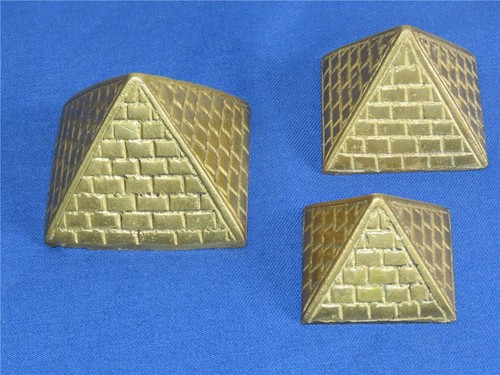 3er set messing pyramiden - set,