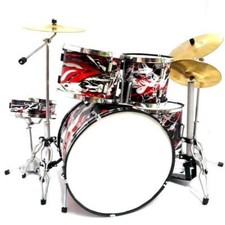 The Rolling Stones - Miniatur Schlagzeug - Miniatur Drum Set - Mini Schlagzeug