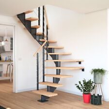 Raumspartreppe Hamburg Mittelholmtreppe volle Stufe Verlauf 1/4 gewendelt