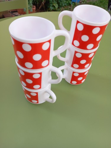 Kaffeetassen polka vintage - kaffeetassen,
