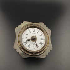 ⏰ Vintage Reisewecker Zifferblatt emailliert  Antique Eisenbahn Wecker 1883-1919