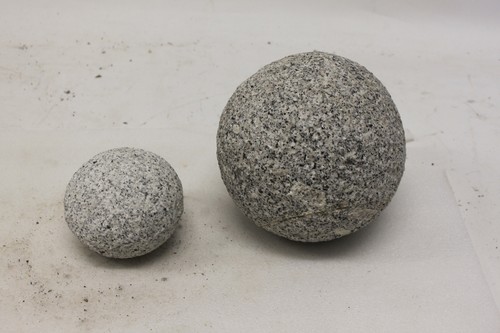Dekokugel 2er set granitkugeln - dekokugel,
