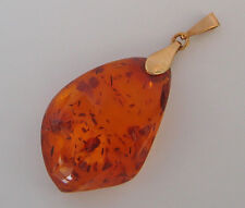 ♦️Bernstein Anhänger aus Gold mit Bernsteine Bernsteinen amber pendant ♦️4744