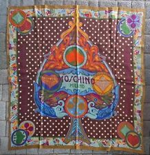 Moschino Seidentuch Mehrfarbig VINTAGE‼️SAMMLER 90er JAHRE ‼️