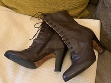 Riccardo Cartillone Berlin Designer Stiefelette Halbstiefel Gr.36/3 marone 9cm!