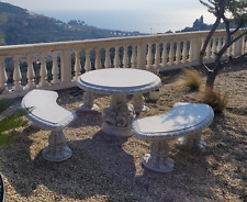 🔶Sitzgruppe 4er SET Stein