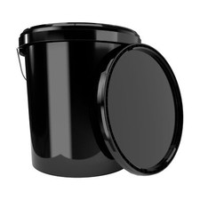 16l Eimer mit Deckel schwarz