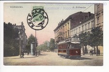 POLEN , WARSZAWA , ULICA KROLEWSKA , STRASSENBAHN , WARSCHAU , 1911
