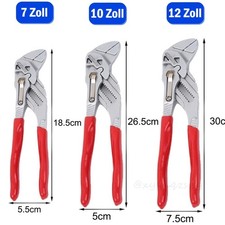 Wasserpumpenzange Amaturenzange Zangenschlüssel Rohrzange verstellbare Zange