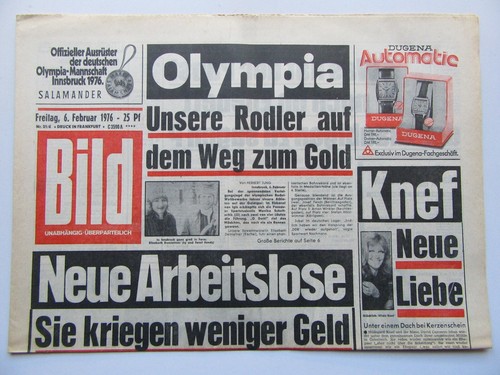 Bild zeitung 1976 hilde - bild, 06.02.1976,