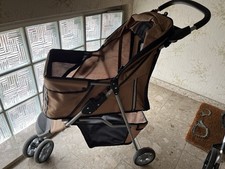 Dreirad Jogger Hundebuggy Braun 5-6 Kg zusammen klappbar Sehr Gut Erhalten.
