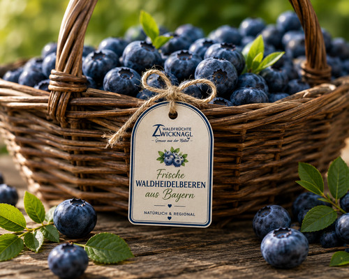 Frische waldheidelbeeren aus - waldheidelbeeren,