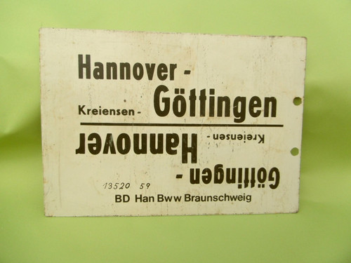 Zuglaufschild blechschild - zuglaufschild,