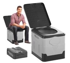 25L Campingtoilette Tragbare Mobile Toilette Campingklo Faltbar Trockentoilette