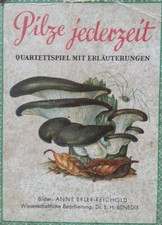 Quartett  Pilze Jederzeit - Pössneck 1960 vollständig mit Anleitung DDR GDR