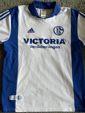 FC SCHALKE 04 original adidas Trikot Saison 2001-2003 weiss Victor Agali Flock