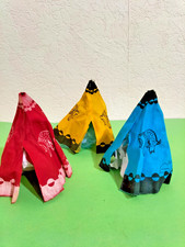 Wildwest INDIANER ZELTE TIPI WIGWAM aus Stoff für Britains Elastolin Timpo DDR