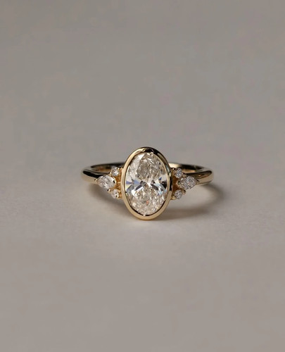 2ct oval schliff moissanit - oval,