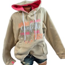 Zwillingsherz Sweatshirt Hoodie Pullover Beige "Confetti Rain" S bis XL (1 468)