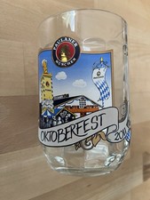 Paulaner-Oktoberfest-Bierkrug aus Glas, 0,5l, 2011