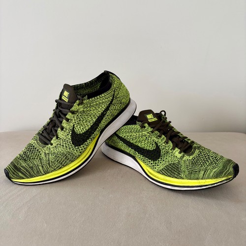 Nike flyknit racer green - green, volt